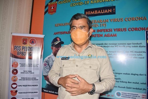 Agam Tambah 3 Kasus Baru, 2 Orang Lagi Meninggal Akibat Virus Corona