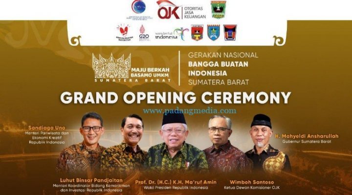 Wapres RI Maaruf Amin Resmikan Gernas BBI di Sumbar
