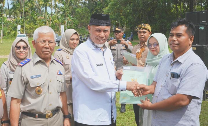 GEMAPATAS Serentak di Indonesia, Mahyeldi Resmi Pasang Tanda Batas di Batu Gadang