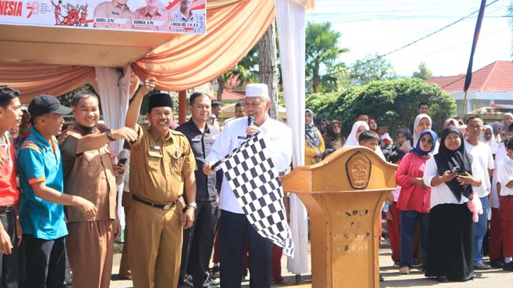 Meriahkan HUT RI, Pasbar Gelar Lomba Drum Band SD dan SMP