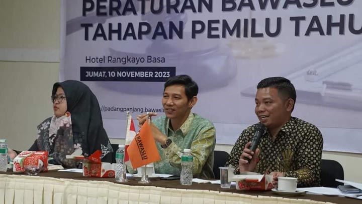 Bawaslu Kota Padangpanjang Gelar Sosialisasi Tahapan Kampanye Pemilu 2024