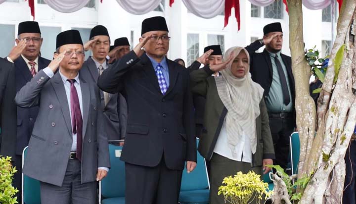 Peringati HBN, HKSN dan PHI, Pemko Padangpanjang Gelar Upacara