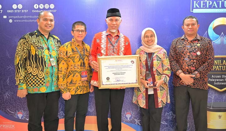 Kualitas Pelayanan Publik Pemprov Sumbar Melesat Masuk 6 Besar di Indonesia