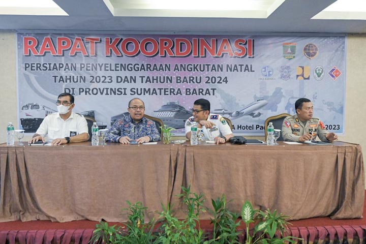 Sekda Sumbar Minta Skenario Angkutan Nataru 2023/2024 di Sumbar Disiapkan dengan Matang
