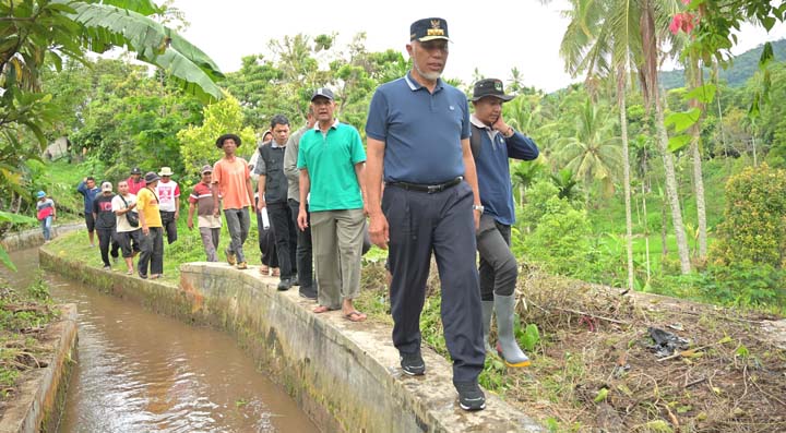 Gubernur Sumbar Pastikan Tahun ini Jaringan Irigasi di Nagari Jawi-Jawi Solok Diperbaiki