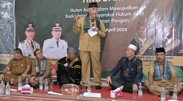 Mahyeldi Apresiasi Komitmen Masyarakat Hukum Adat Mangkuto Alam Tinggam dalam Melestarikan Kawasan Hutan