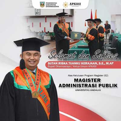 Sutan Riska Resmi Sandang Gelar Magister Administrasi Publik dari UNAND