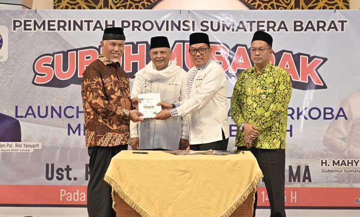 Gubernur Sumbar Luncurkan Gerakan Pencegahan Penyalahgunaan Narkoba Melalui Rumah Ibadah