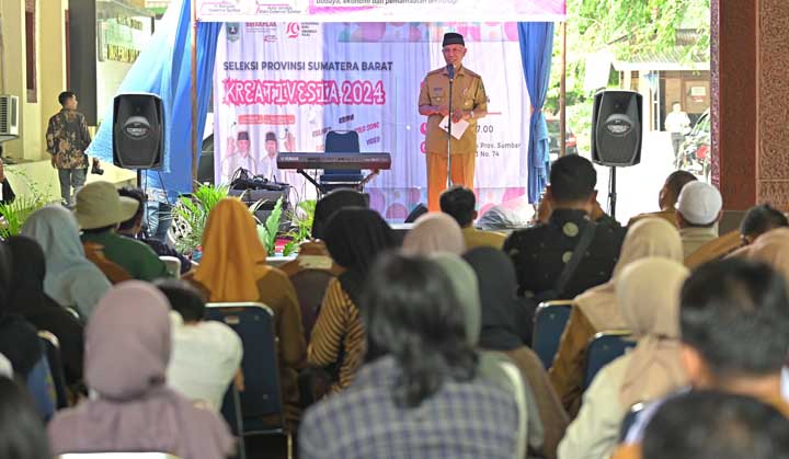 Mahyeldi Buka Seleksi Kreativesia, 70 Peserta Bersaing untuk Jadi Utusan Sumbar di Tingkat Nasional