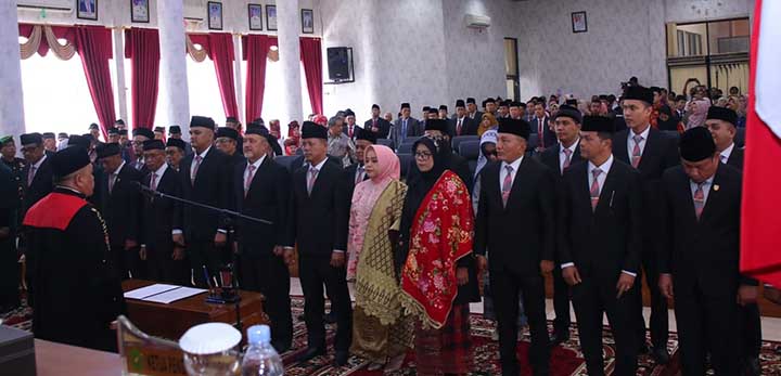 Peresmian 25 Anggota DPRD Kota Payakumbuh Periode 2024 – 2029, Diharapkan Pegang Amanah untuk Kemajuan
