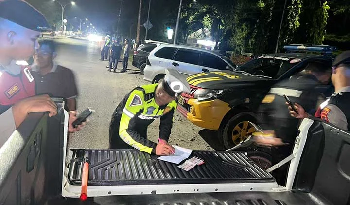 Polres Dharmasraya Gelar Cipta Kondisi Jelang Pelantikan Presiden dan Wakil Presiden Terpilih 2024