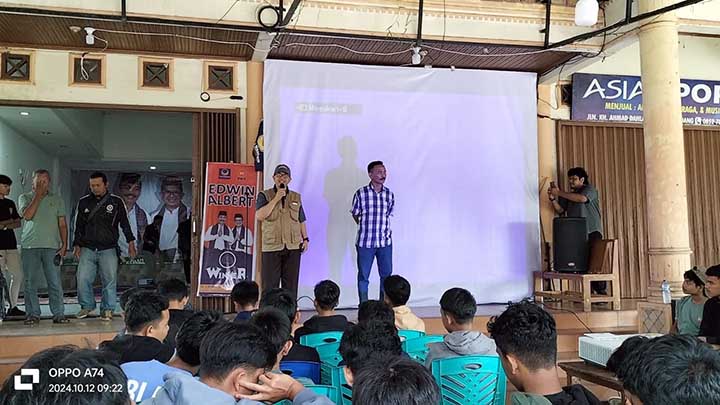 Turnamen Esport Mobile Legend di Posko Pemenangan Edwin-Albert Diikuti Ratusan Milenial
