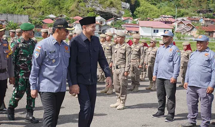 Pengamanan Pilkada Serentak, Pemko Padang Panjang Gelar Apel Pasukan Kesiapsiagaan Satlinmas