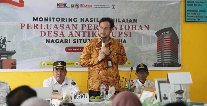 Dikunjungi Tim KPK, Situjuah Batua Dinobatkan Desa Percontohan Anti Korupsi Indonesia