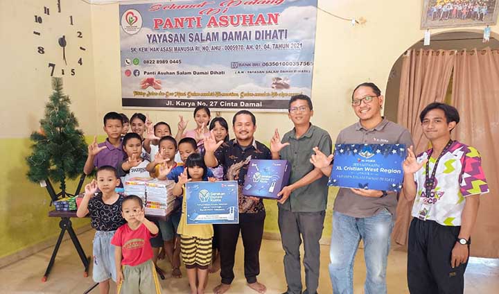 Keceriaan Natal dan Tahun Baru 2025 Karyawan XL Axiata Berbagi Kebahagiaan ke Panti Asuhan
