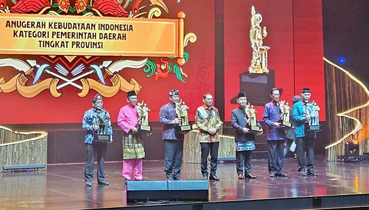 Pemprov Sumbar Raih Penghargaan dari Kementerian Kebudayaan RI