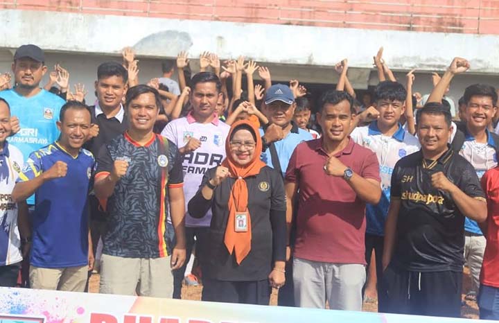 Bupati Buka Dharmasraya Super Liga 2025, Diharapkan Lahirkan Talenta Sepakbola Dharmasraya.