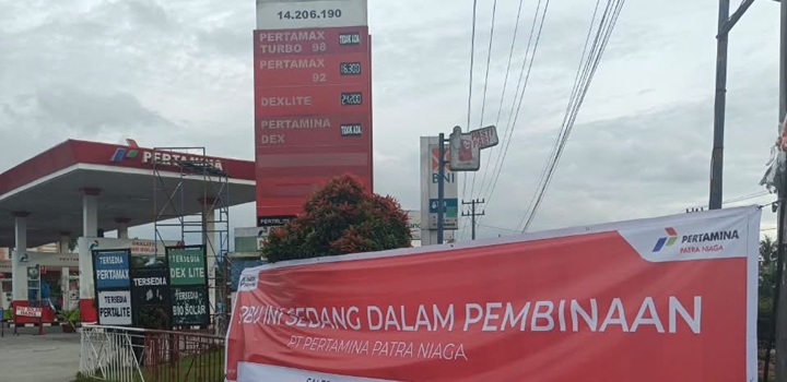 Disegel SPBU di Medan